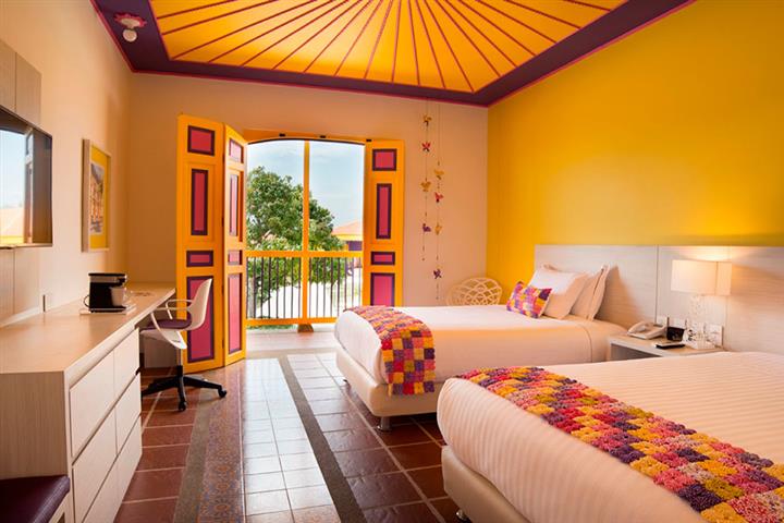 hotelmocawaresort10 Alquiler Fincas Quindio Hoteles Eje Cafetero Planes Transporte habitacion camas doble Hotel Mocawa Resort